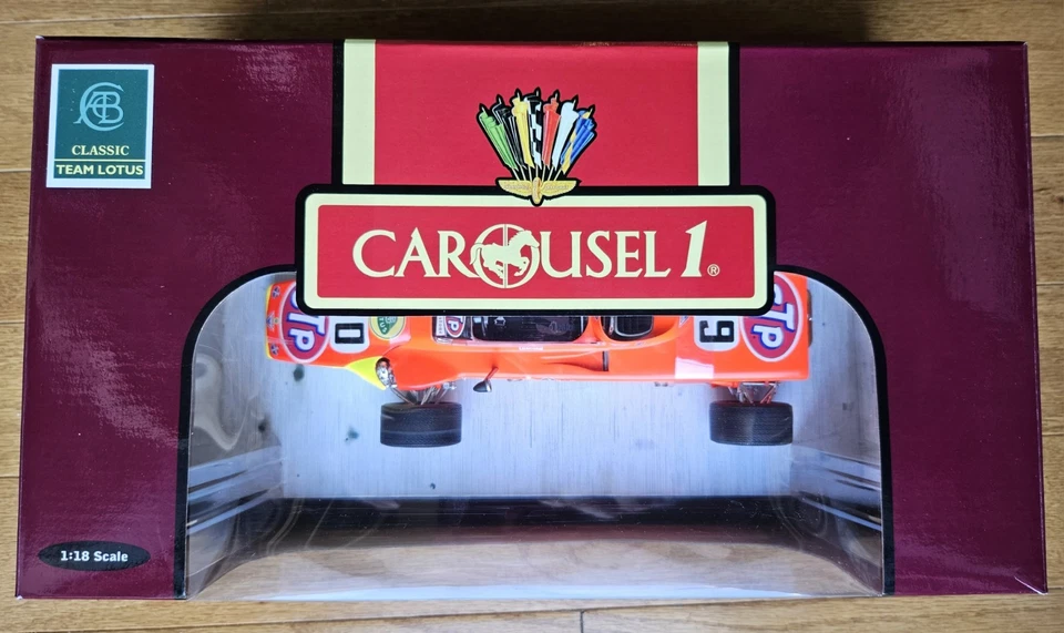 CARRUSEL LOTUS 56 1968 INDY 500 POLE SETTER STP TURBINA COCHE SIN USAR, EN CAJA ESCALA 1:18 Foto 3 de 4