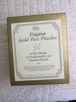 Optimago Enigma Gold Box Puzzle 250 Pieces 2/5 Wooden The Empress And Her Ladies