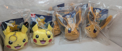 Pokémon Lets go Pikachu / Evoli Schlüsselanhänger Vorbesteller Bonus NEU AUSWAHL