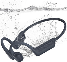 Swimming Headphones-Bone Conduction Headphones, IP68 Waterproof Open Earphones,