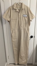 Lightweight Khaki Shortsleeve Coveralls Jumpsuit Boiler Suit Mechanic Festival