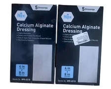 MED PRIDE Calcium Alginate Wound Dressing Pads| 4” x 8 (2 boxes of 5 pcs/Box)