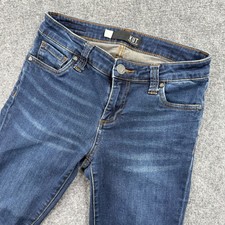 KUT from the Kloth Connie Jeans Size 2 Ankle Skinny Dark Wash Zip Ankle Women's
