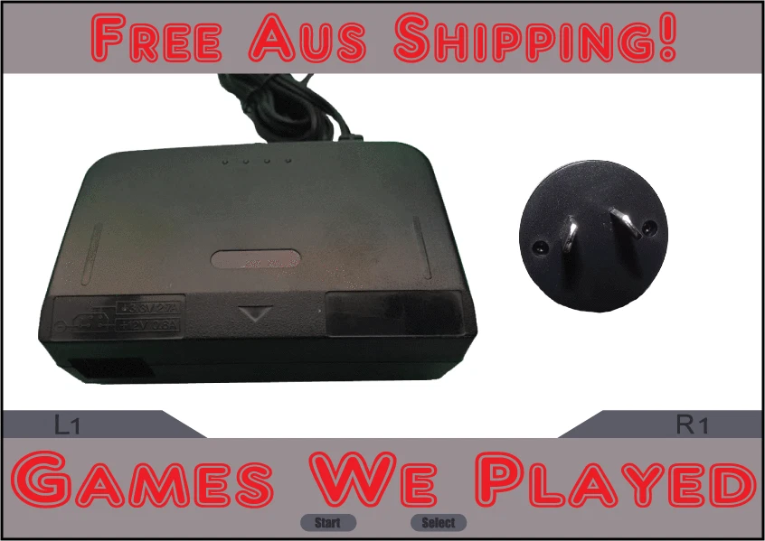 Nintendo 64 N64 Power Supply Adapter Brand New Aftermarket Australian/NZ Plug   - Image 2 of 4