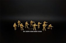 Homemade 1/72 Russian Wagnerian Mercenary Strike Team 10-Person Group Model-