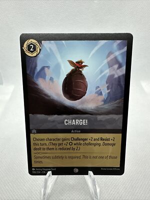 Disney Lorcana: Rise of the Floodborn - CHARGE! - #198/204 Common NON Foil