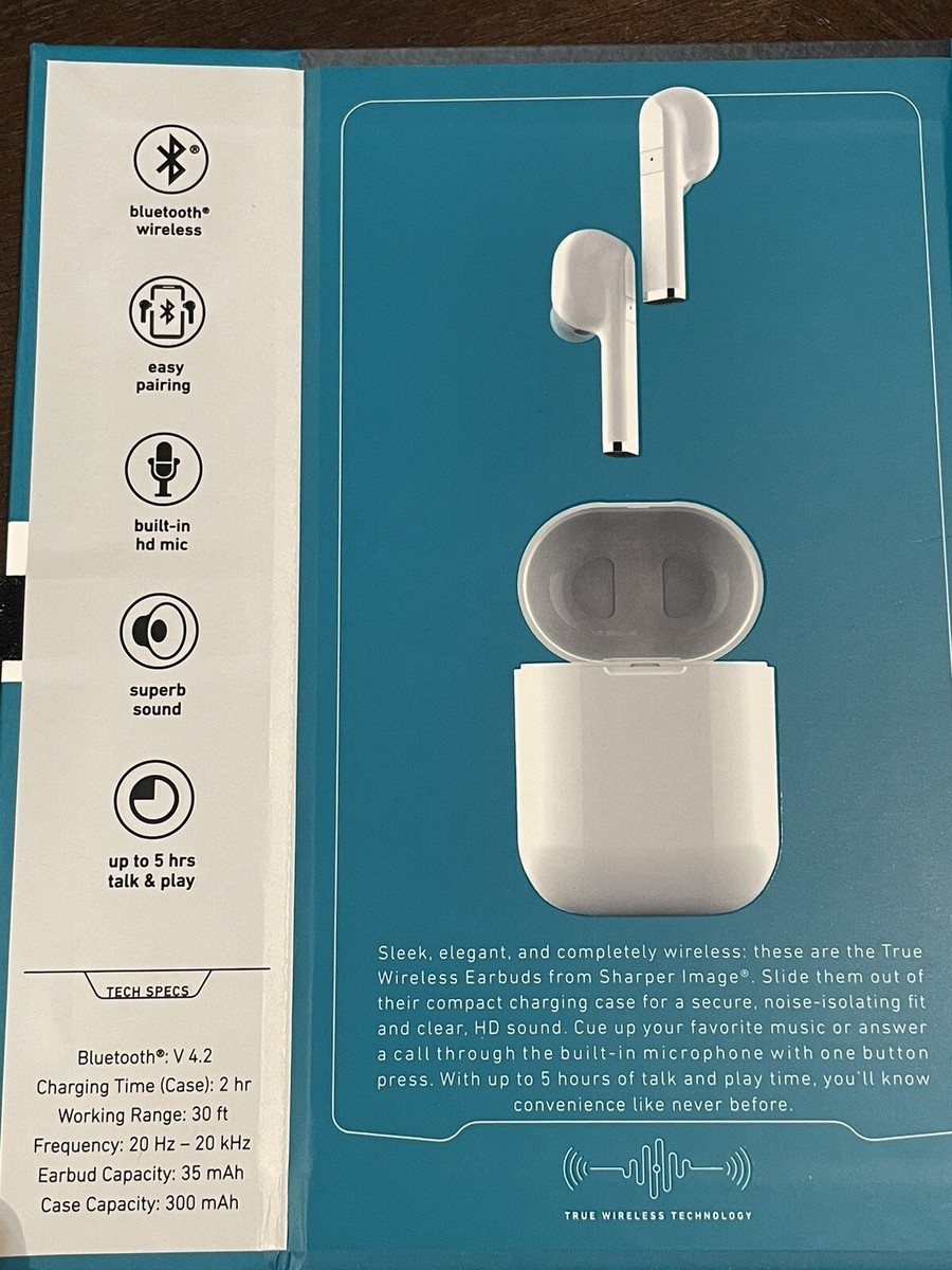 Noise Cancelling Sharper Image Wireless Earbuds Review Bluetooth