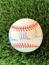 STEVE FINLEY FULL NAME SIGNED NATIONAL LEAGUE BASEBALL ORIOLES PADRES D-BACKS