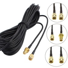 RG174 RP SMA to SMA RPSMA Male Female Crimp Lot RF Coax Pigtail Jumper Cable