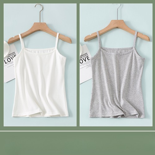 Lady Sports Cotton Camisole Vest Thin Casual Underwear Vest Tank Tops Undershirt - Picture 18 of 23