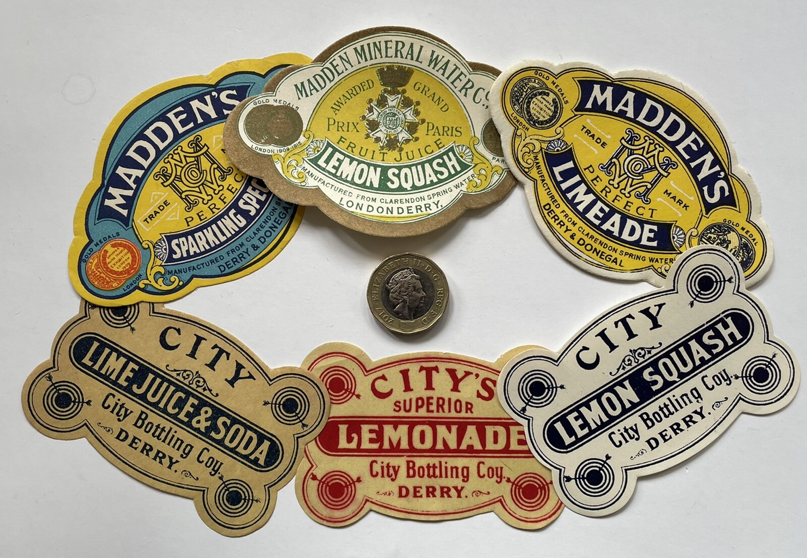 POPIE1 6 GENUINE OLD IRISH SOFT DRINKS Grelly UK