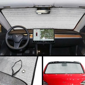 Details About Heat Shield Windshield Sunshade Sun Visor Window Cover For Tesla Model 3 Yu