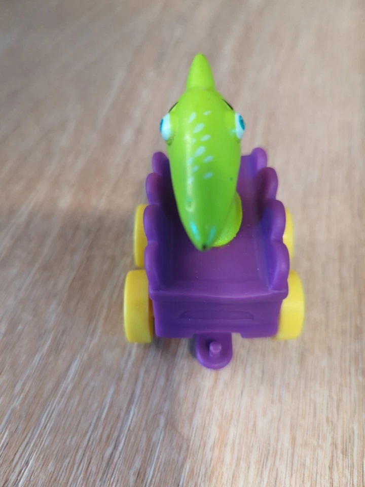 Tren de dinosaurios TODO A BORDO figuras de juguete vehículo 2016 brillante Jim Henson Foto 2 de 4