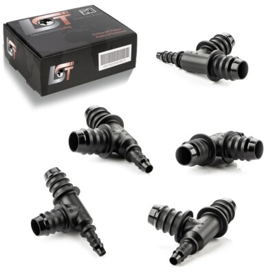 5x Bewässerungssystem T-Stück Schlauchverbinder Reduzierstück Ø 14 mm - Ø 6 mm