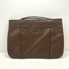 Vintage Rare Enid Collins Of Texas Brown Leather Wrist Strap Envelope Purse 