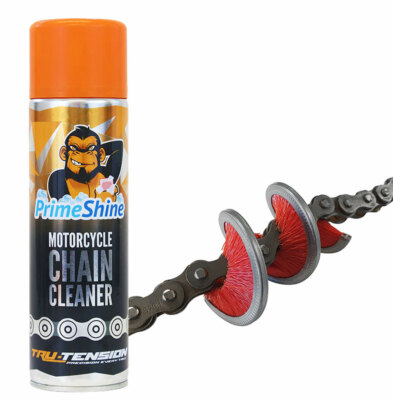 Motorcycle Chain Cleaning Brush 360° Brush W/ Optional Tru