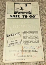 c1930s ADVERTISING Ink Blotter Raybestos Brakes Gas Auto Oil Petroleum 