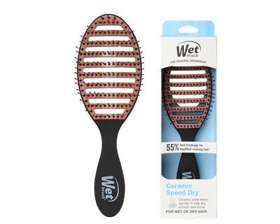 Wet Brush Ceramic Plate Speed Dry For Wet Or Dry Hair - Black Vented Design