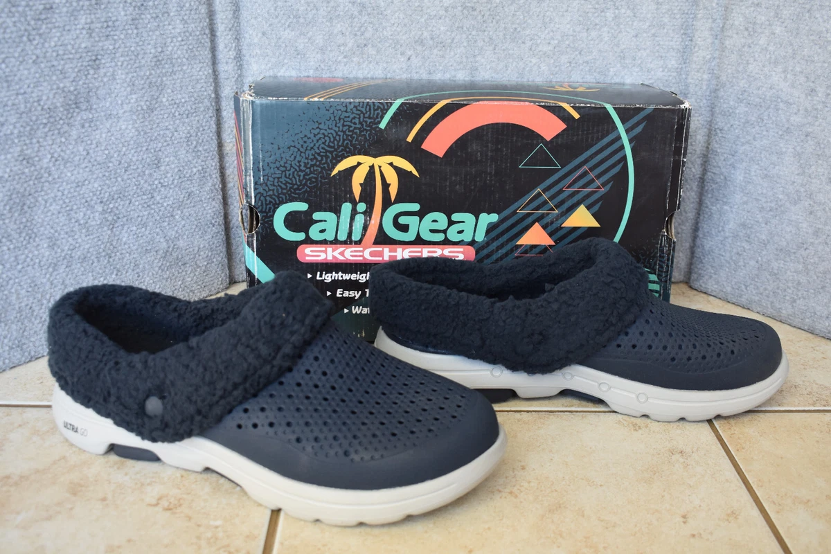 New Men&#039;s Skechers Gear Foamies Go Walk 5 Relax Shoes Slip Ons Navy Blue | eBay