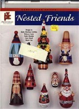 NESTED FRIENDS CHRISTMAS SANTA TREES CRAFT BOOK B5
