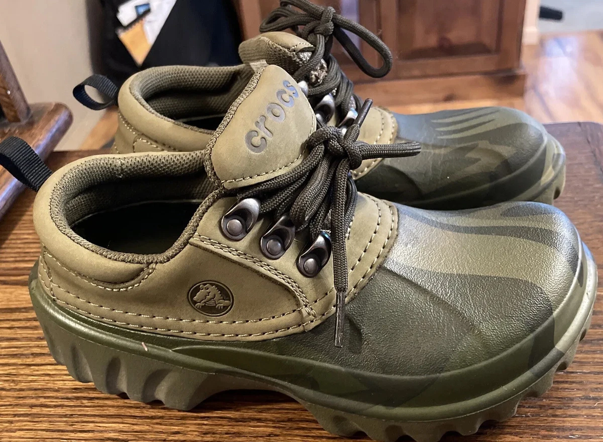 Camo crocs with laces deals