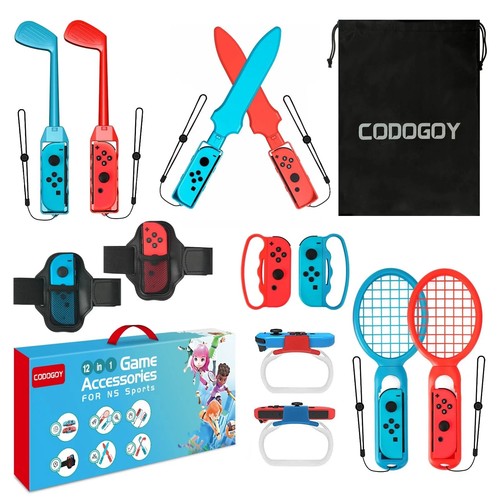 12 in 1 Switch Sports Accessories Bundle For Nintendo Switch OLED Sports Game - Picture 3 of 8