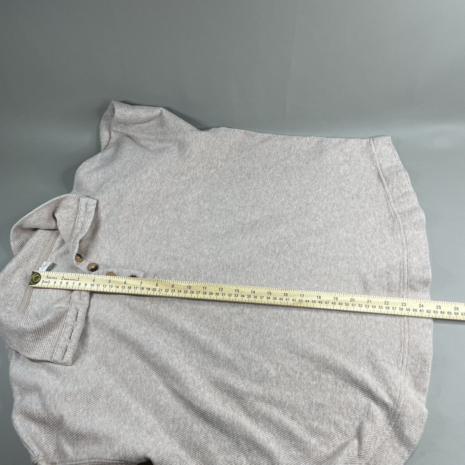 Euc Poetry button neck midweight pullover womens … - image 11