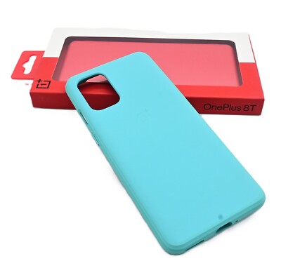 Original OnePlus 8T Sandstone Bumper Case 5431100177 Schutzhülle Cyan