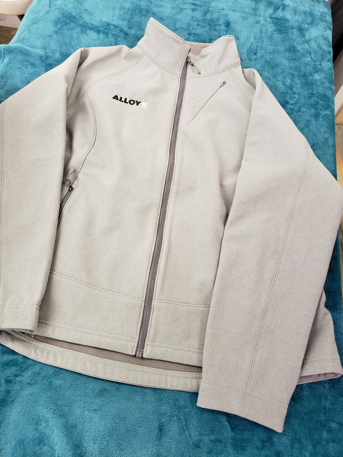 LL Bean Mens Gray Long Sleeve Full Zip 