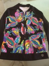 Trina Turk Jacket Black and Multi-Colored Size S NWT