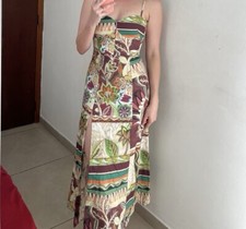 Zara Printed Midi Dress Size XS New With Tags