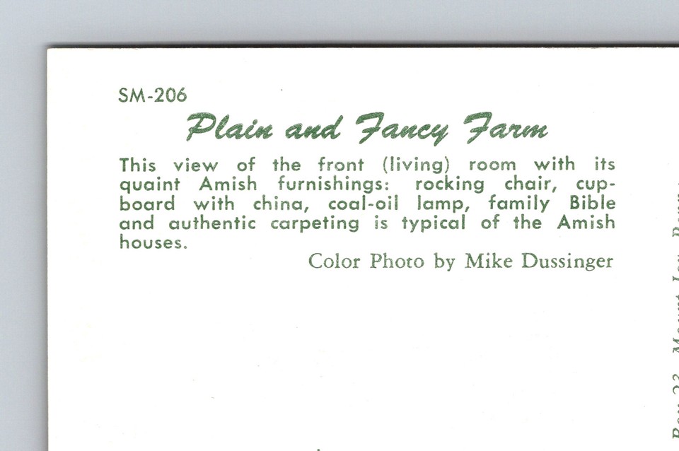 Plain & Fancy Amish Farm Interior Living Room Mount Joy Penn PA