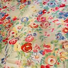 7 Yards Vintage Designer Decorator Fabric Roses Painterly Cottage Core Monet