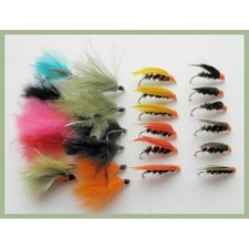 24 MIXED CORMORANTS - Mini and Wet, cormerents, mini lures, wet wing flies