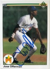 Jose Offerman Autographed 1990 Upper Deck #46