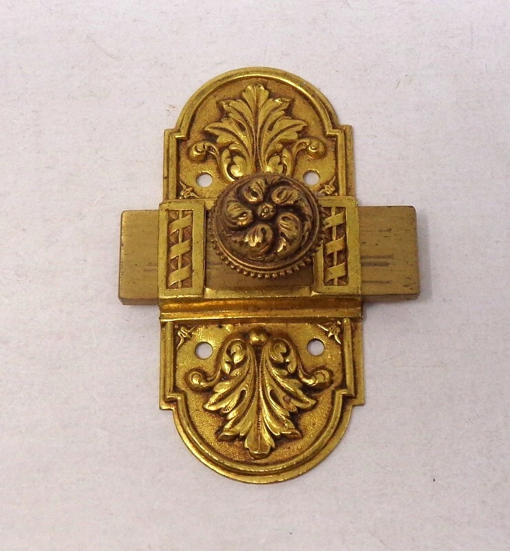 tres beau verrou d'interieur ancien ,  laiton ? parfait état ,  a voir - Photo 3/4