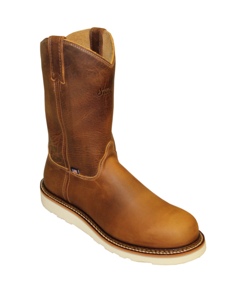 Silverado Mens 10in Wellington Shipyard ST Oil Tan Leather  display picture 3