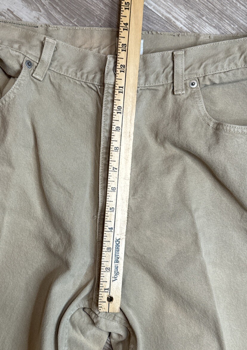 Calvin Klein Jeans Mens 38X 32 Tan Khaki 100% Cotton thumbnail 3