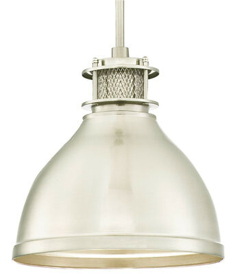 Westinghouse Pendelleuchte Vintage Industrial Nickel und Geflecht mit 1 Lampe