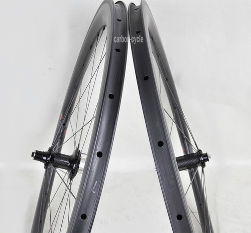 38 mm Sapim ruedas de carbono Clincher llanta de bicicleta de carretera carrera Powerway R36 700C 3 k mate - Imagen 4 de 7