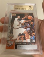 JAMES HARDEN BGS 10 2009-10 UPPER DECK BASKETBALL #188 FIRST EDITION RC POP 3!!