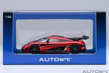 KOENIGSEGG ONE:1 APPLE RED & CARBON FIBRE SILVER ACCENTS 1:64 AUTOART 20040 NEW