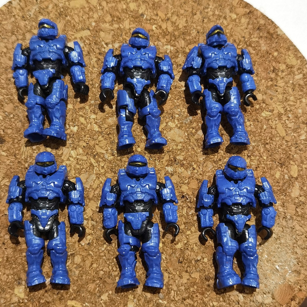 Mega Construx HALO 6 figures UNSC Fireteam Blue Spartan toy | eBay