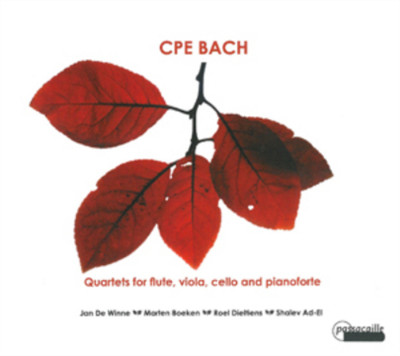 Carl Philippe Emanue C.P.E. Bach: Quartets for Flute, Viola, Cello and Pian (CD)