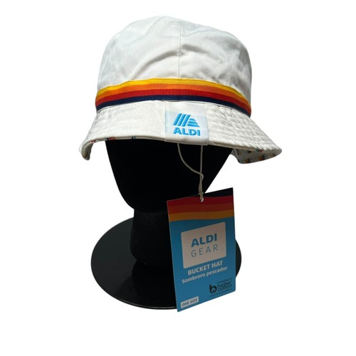 Aldi Gear Lot of 2 Hat Cap Bucket Baseball Strapback Grocery Store Gear Dad NWT - Picture 8 of 12
