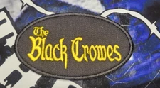 EMBROIDERED THE BLACK CROWES OVAL PATCH (Please Read Ad)