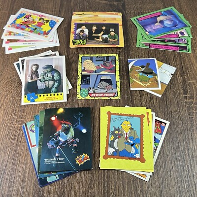 Vintage - 1990s - 30 Trading Cards Lot - Simpsons Muppets TMNT NKOTB ...