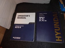 Hyundai R27Z-9 MiniDigger Operation maintenance Manual Book Owners +  Parts Book