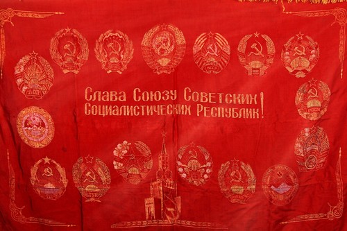Sowjetische Flagge Proletarier alle Länder vereinen UdSSR Original 15 Republiken UdSSR - Bild 4 von 4