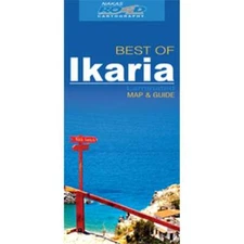 Greece 1:65k Ikaria Water-Resistant 'best of' tourist map with information guide